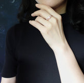 Star Orbit Silver Diamond Ring Silver
